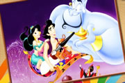 Aladdin and Yasmin Online Coloring game