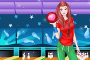 Cute Bowling Girl