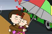 Kissing in the Rain game