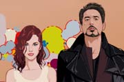 Scarlett Johansson &amp; Robert John Downey Jr.